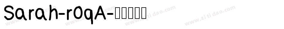 Sarah-r0qA字体转换