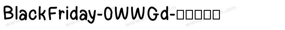 BlackFriday-0WWGd字体转换
