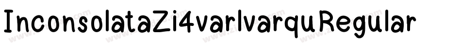 InconsolataZi4varlvarquRegular-42gD字体转换