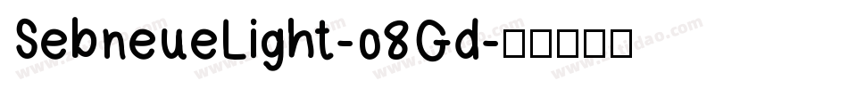 SebneueLight-o8Gd字体转换