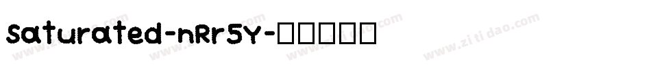 Saturated-nRr5Y字体转换