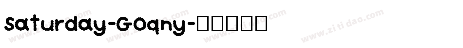 Saturday-GOqny字体转换
