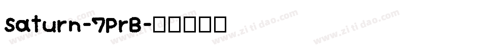 Saturn-7PrB字体转换
