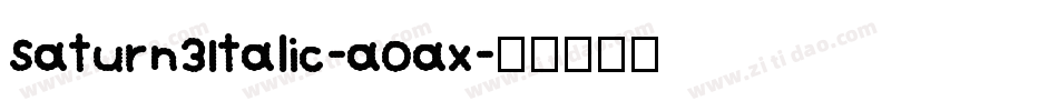 Saturn3Italic-a0ax字体转换