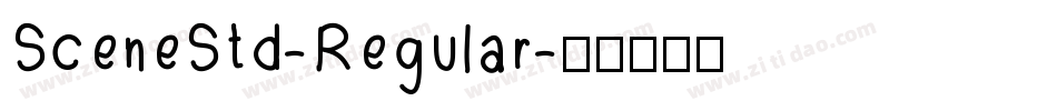 SceneStd-Regular字体转换