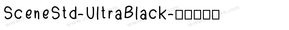SceneStd-UltraBlack字体转换