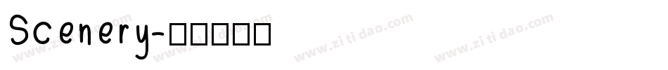 Scenery字体转换