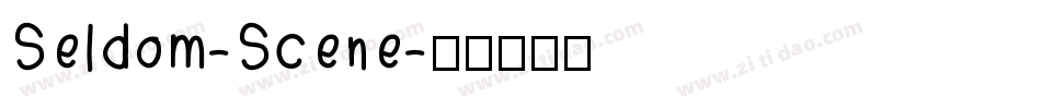 Seldom-Scene字体转换