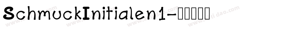 SchmuckInitialen1字体转换