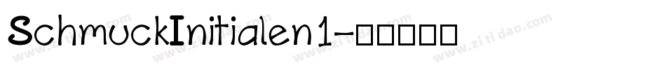 SchmuckInitialen1字体转换