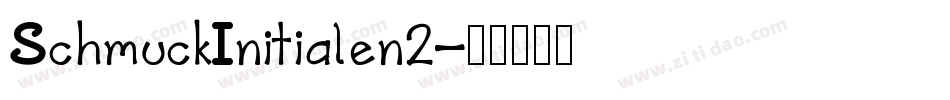 SchmuckInitialen2字体转换