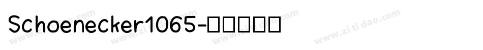 Schoenecker1065字体转换