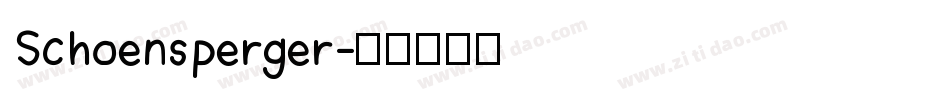 Schoensperger字体转换