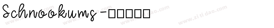 Schnookums字体转换