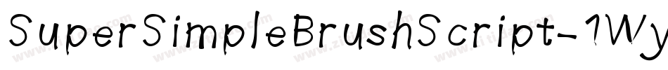 SuperSimpleBrushScript-1Wy2字体转换