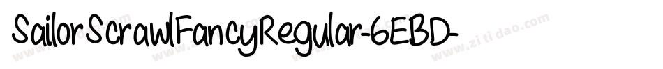 SailorScrawlFancyRegular-6EBD字体转换