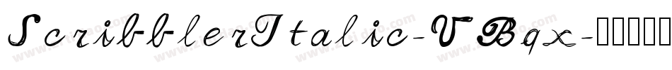 ScribblerItalic-VBqx字体转换