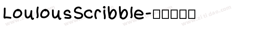 LoulousScribble字体转换