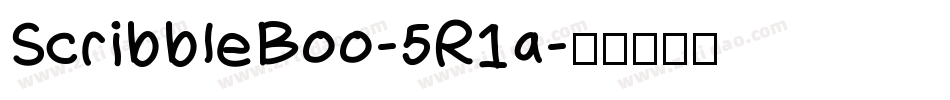 ScribbleBoo-5R1a字体转换