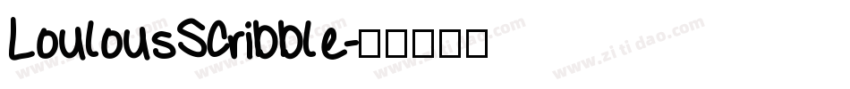 LoulousScribble字体转换