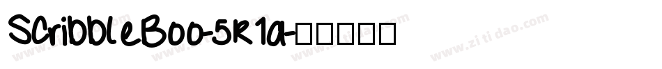 ScribbleBoo-5R1a字体转换