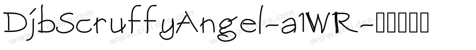 DjbScruffyAngel-a1WR字体转换