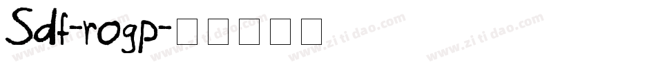 Sdf-rogp字体转换