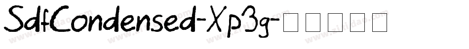 SdfCondensed-Xp3g字体转换