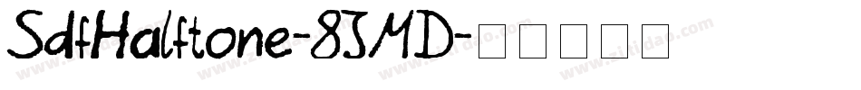 SdfHalftone-8JMD字体转换