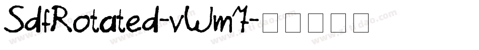 SdfRotated-vWm7字体转换