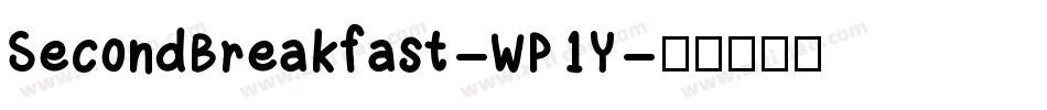 SecondBreakfast-WP1Y字体转换