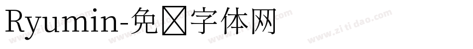 Ryumin字体转换