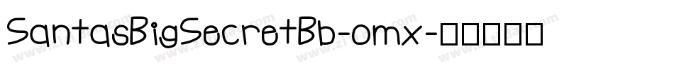 SantasBigSecretBb-omx字体转换