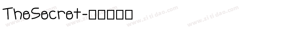 TheSecret字体转换