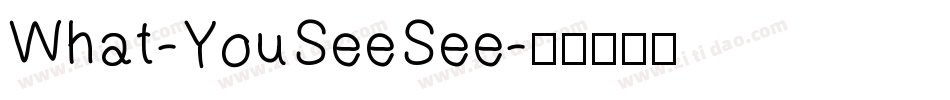 What-YouSeeSee字体转换
