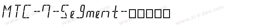 MTC-7-Segment字体转换