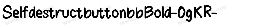 SelfdestructbuttonbbBold-0gKR字体转换