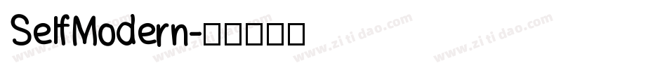 SelfModern字体转换