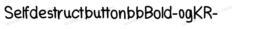 SelfdestructbuttonbbBold-0gKR字体转换