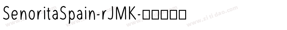 SenoritaSpain-rJMK字体转换