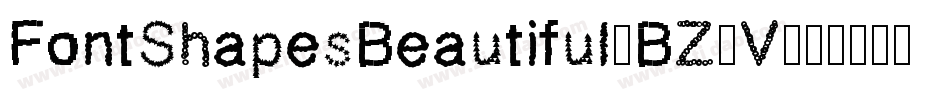 FontShapesBeautiful-BZ4V字体转换