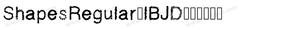 ShapesRegular-lBJD字体转换