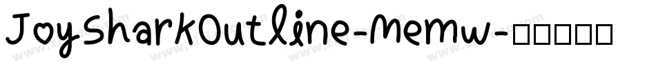 JoySharkOutline-Memw字体转换