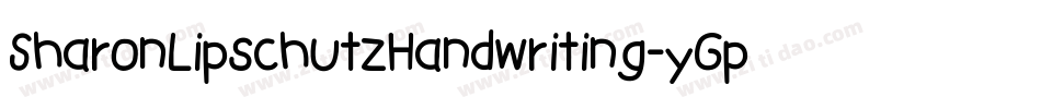 SharonLipschutzHandwriting-yGpe字体转换