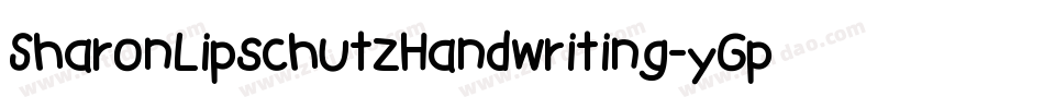 SharonLipschutzHandwriting-yGpe字体转换