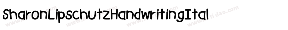 SharonLipschutzHandwritingItalic-l5J0字体转换