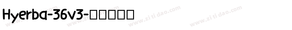 Hyerba-36v3字体转换