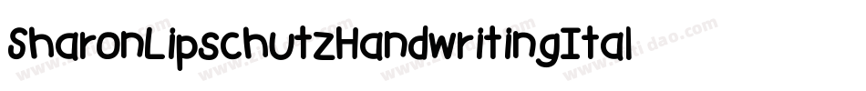 SharonLipschutzHandwritingItalic-l5J0字体转换