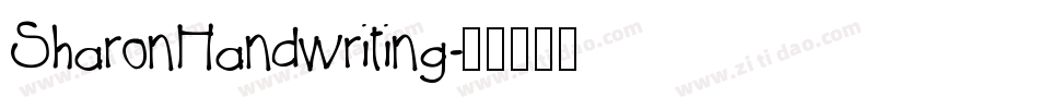 SharonHandwriting字体转换
