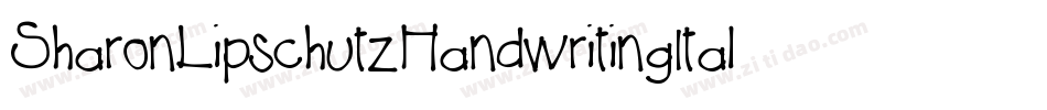 SharonLipschutzHandwritingItalic-l5J0字体转换